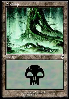 Swamp (341) (Invasion) Light Play