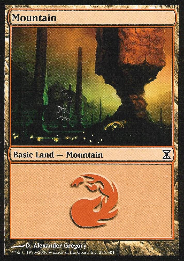 Mountain (295) (Time Spiral) Light Play Foil