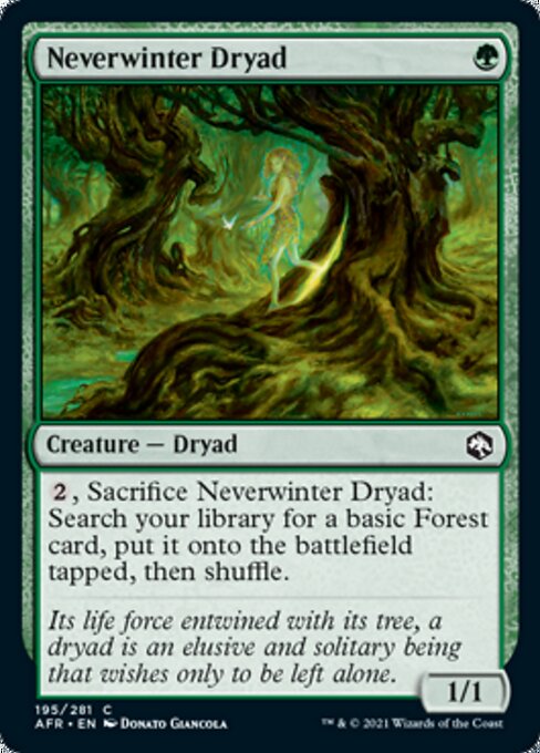 Neverwinter Dryad (Adventures in the Forgotten Realms) Near Mint Foil