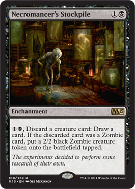 Necromancer's Stockpile (Magic 2015 Core Set) Near Mint Foil