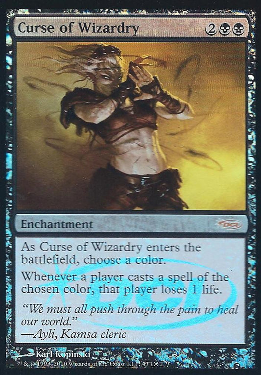 Curse of Wizardry (WPN Promo) (Promotional Cards) Damaged / Poor Foil