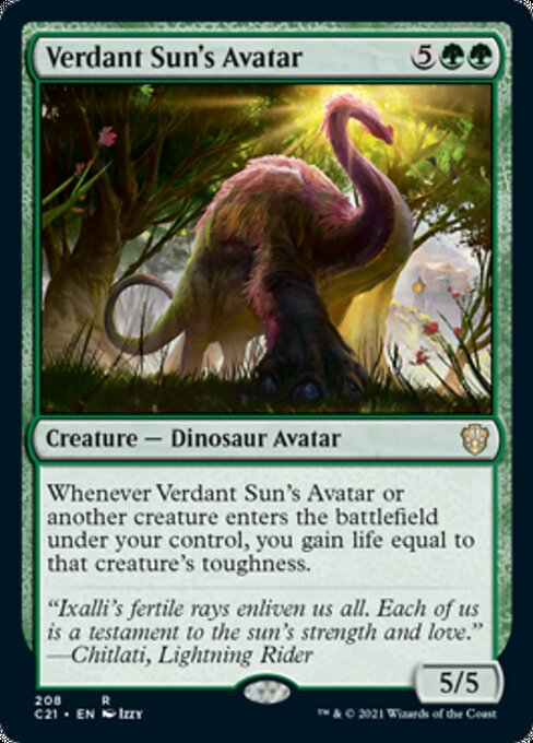 Verdant Sun's Avatar (Commander 2021 Strixhaven) Near Mint