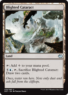 Blighted Cataract (Duel Decks: Merfolk vs Goblins) Near Mint