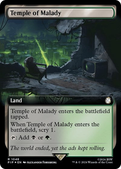 Temple of Malady (Extended Art) (Surge Foil) (Universes Beyond: Fallout) Near Mint