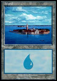 Island EURO Red Promo (Venezia Spain) (Promotional Cards) Near Mint Foil