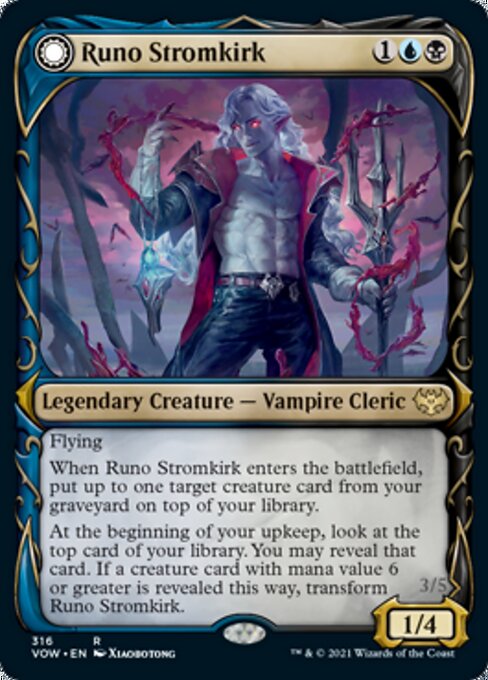 Runo Stromkirk / Krothuss, Lord of the Deep (Showcase 316) (Innistrad: Crimson Vow) Near Mint