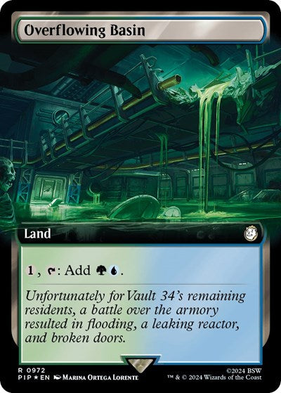 Overflowing Basin (Extended Art) (Surge Foil) (Universes Beyond: Fallout) Near Mint