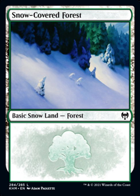 Snow-Covered Forest (284) (Kaldheim) Near Mint Foil