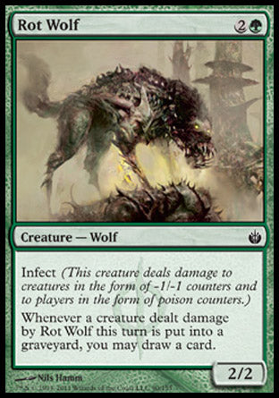 Rot Wolf (Mirrodin Besieged) Near Mint Foil