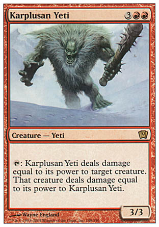 Karplusan Yeti (9th Edition) Near Mint Russian
