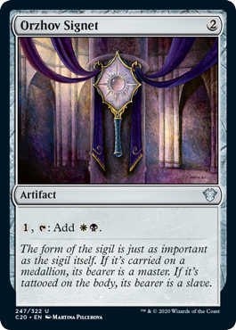 Orzhov Signet (Commander 2020 Ikoria) Near Mint