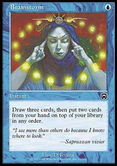 Brainstorm (Mercadian Masques) Near Mint Foil