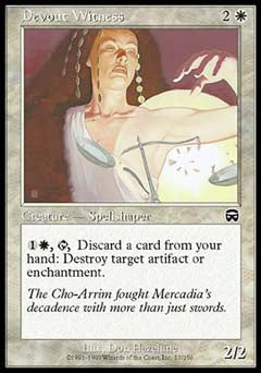 Devout Witness (Mercadian Masques) Light Play