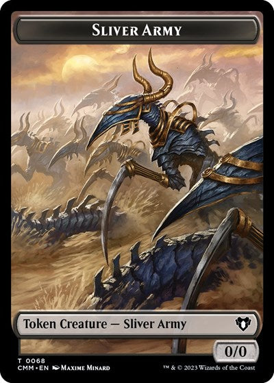 Sliver Army / Sliver Double-Sided Token (Commander Masters) Near Mint