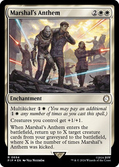 Marshal's Anthem (Surge Foil) (Universes Beyond: Fallout) Near Mint