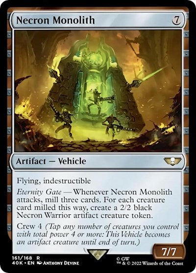 Necron Monolith (Surge Foil) (Universes Beyond: Warhammer 40K) Near Mint