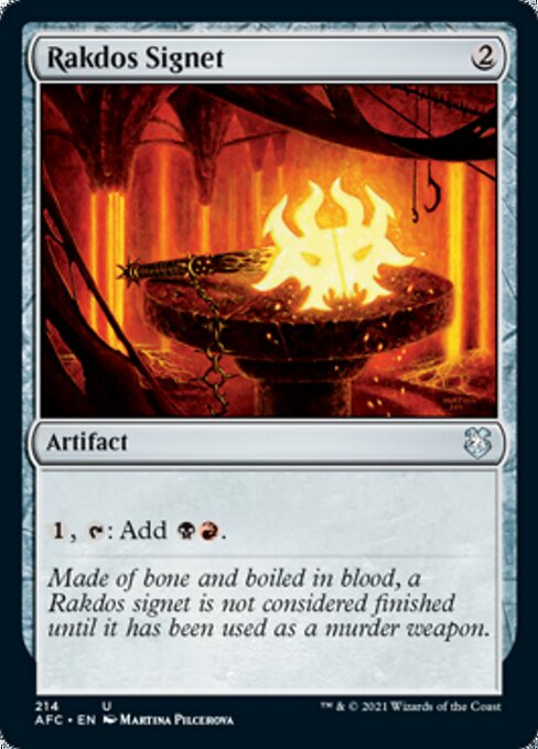 Rakdos Signet (Commander 2021 Forgotten Realms) Near Mint