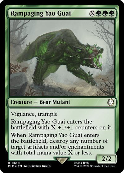 Rampaging Yao Guai (Surge Foil) (Universes Beyond: Fallout) Near Mint