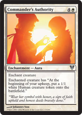 Commander's Authority (Avacyn Restored) Near Mint Foil