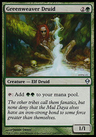 Greenweaver Druid (Zendikar) Near Mint Foil