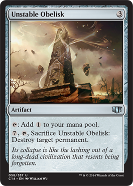 Unstable Obelisk (Commander 2014 Edition) Near Mint