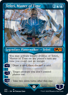 Teferi, Master of Time (291) (Showcase) (Magic 2021 Core Set) Near Mint