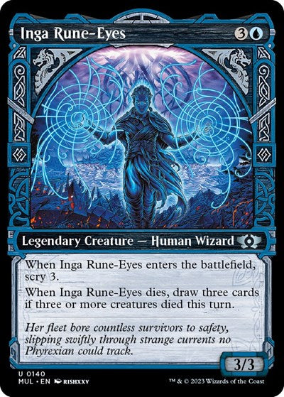 Inga Rune-Eyes (Halo Foil) (March of the Machine: Multiverse Legends) Near Mint