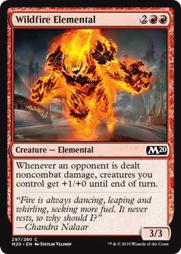 Wildfire Elemental (Magic 2020 Core Set) Near Mint