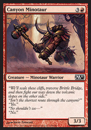 Canyon Minotaur (Magic 2011 Core Set) Near Mint Foil
