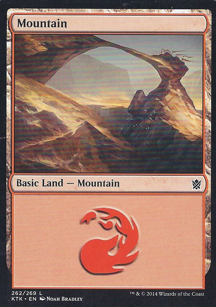 Mountain (262) (Khans of Tarkir) Near Mint