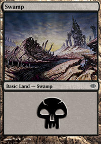 Swamp (239) (Shards of Alara) Light Play Foil