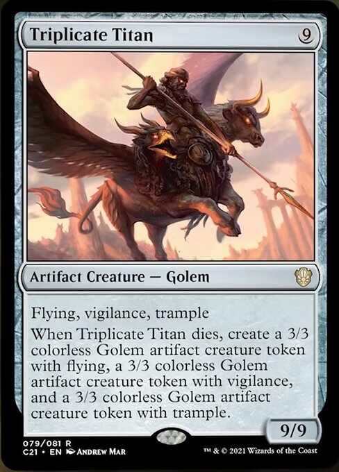 Triplicate Titan (Commander 2021 Strixhaven) Near Mint