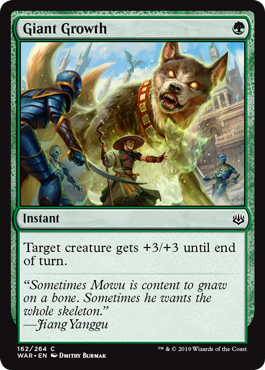 Giant Growth (War of the Spark) Near Mint Foil