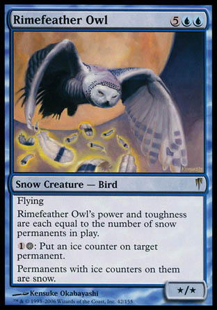 Rimefeather Owl (Coldsnap) Near Mint