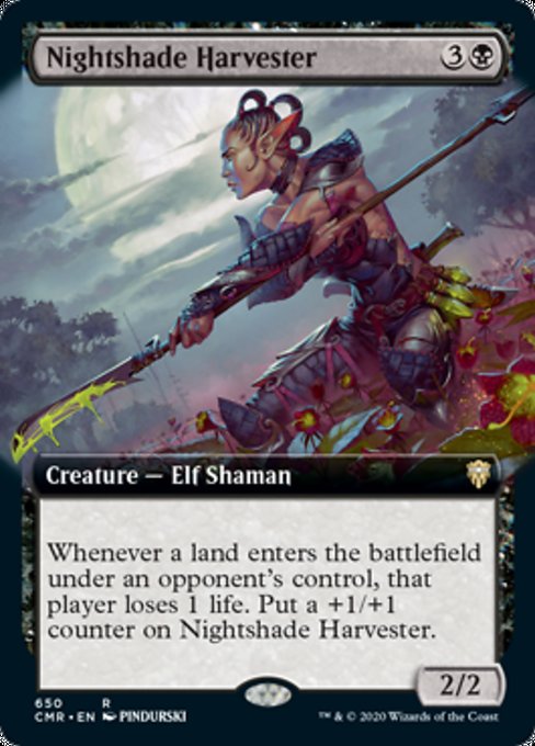 Nightshade Harvester (Extended Art) (Commander Legends) Near Mint