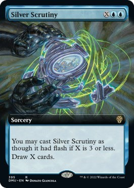 Silver Scrutiny (Extended Art) (Dominaria United) Near Mint