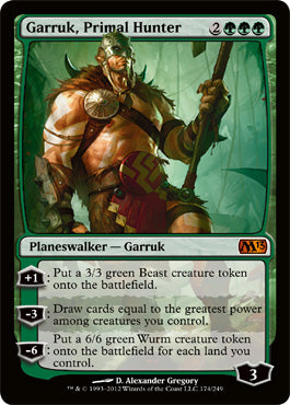 Garruk, Primal Hunter (Magic 2013 Core Set) Light Play