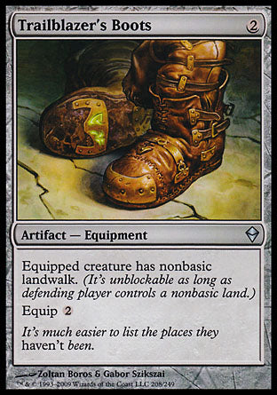 Trailblazer's Boots (Zendikar) Near Mint Foil