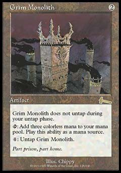 Grim Monolith (Urza's Legacy) Light Play Foil