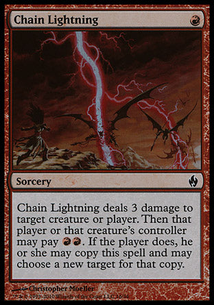 Chain Lightning (Premium Deck Series: Fire and Lightning) Near Mint Foil