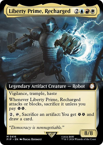 Liberty Prime, Recharged (Extended Art) (Universes Beyond: Fallout) Near Mint