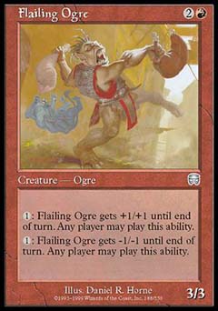 Flailing Ogre (Mercadian Masques) Near Mint