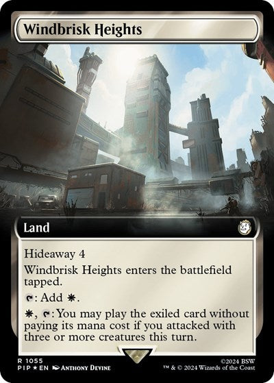 Windbrisk Heights (Extended Art) (Surge Foil) (Universes Beyond: Fallout) Near Mint