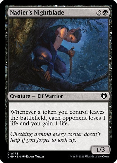 Nadier's Nightblade (Commander Masters) Near Mint