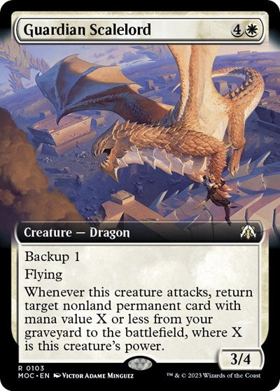 Guardian Scalelord (Extended Art) (Commander: March of the Machine) Near Mint