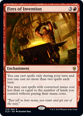 Fires of Invention (Throne of Eldraine) Near Mint Foil