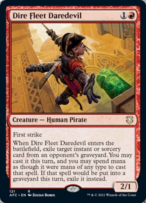 Dire Fleet Daredevil (Commander 2021 Forgotten Realms) Near Mint