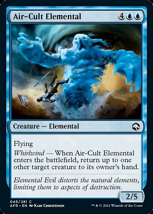 Air-Cult Elemental (Adventures in the Forgotten Realms) Near Mint Foil