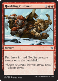 Hordeling Outburst (Khans of Tarkir) Near Mint