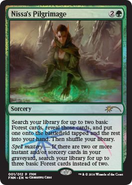 Nissa s Pilgrimage (FNM) (Promotional Cards) Near Mint Foil